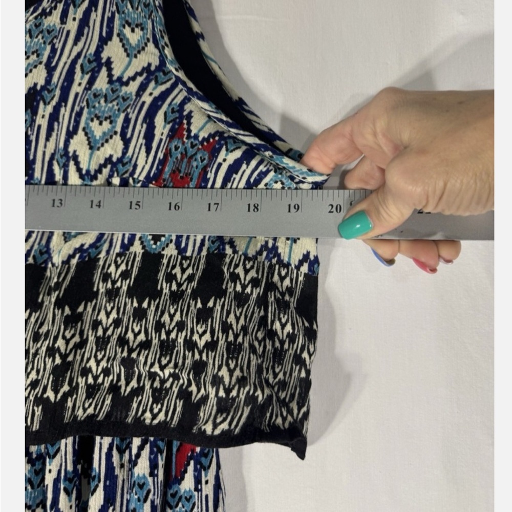 Bila Blue, Black, White, Red Sleeveless Maxi Sundress - Picture 13 of 14